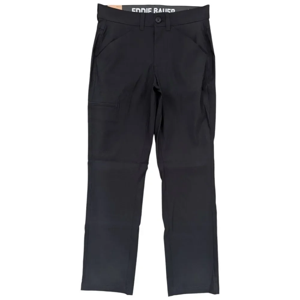 Eddie Bauer Rainier Tech Pants Men's 30x32 in Black NWT - Picture 2 of 7